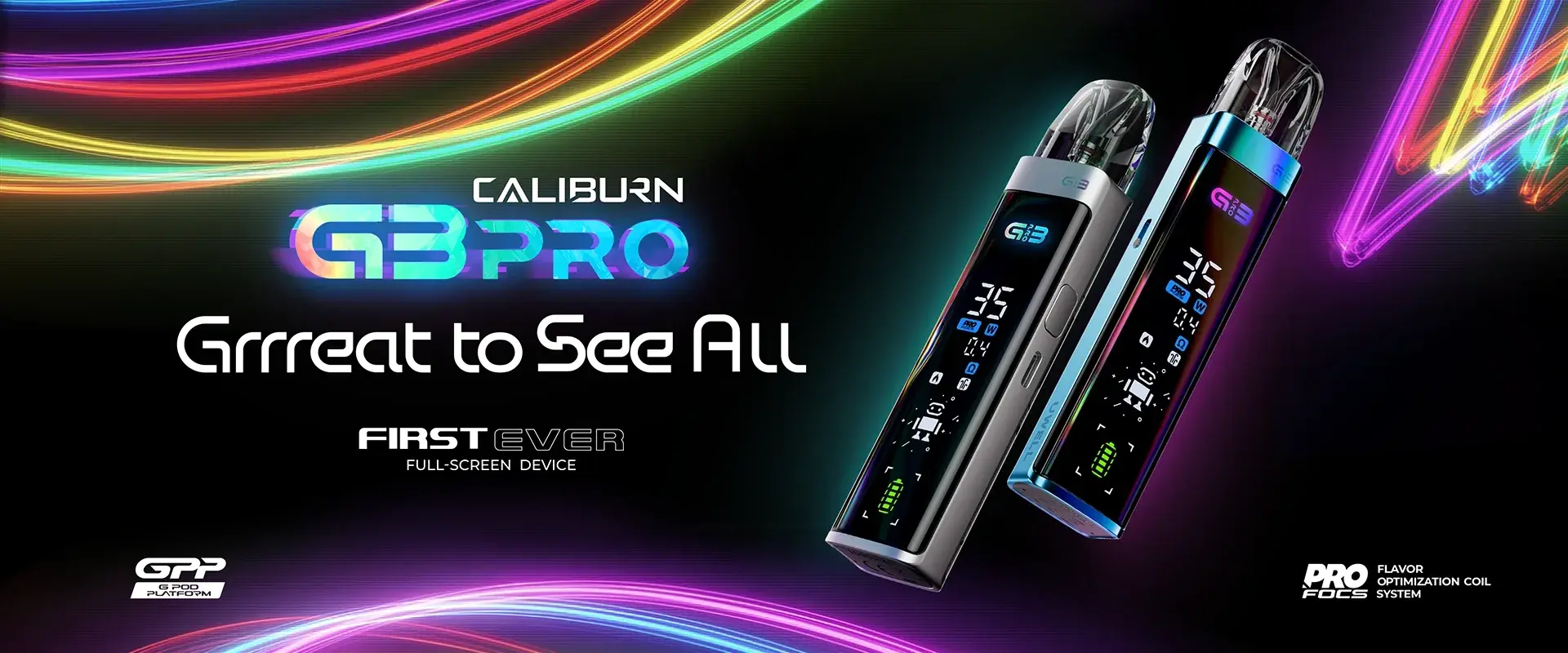 Official UWELL banner — the Caliburn G3 Pro