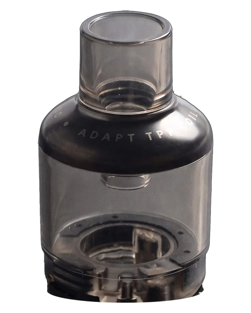 VOOPOO TPP Pod, black, 5.5 mL empty pod cartridge, studio photo