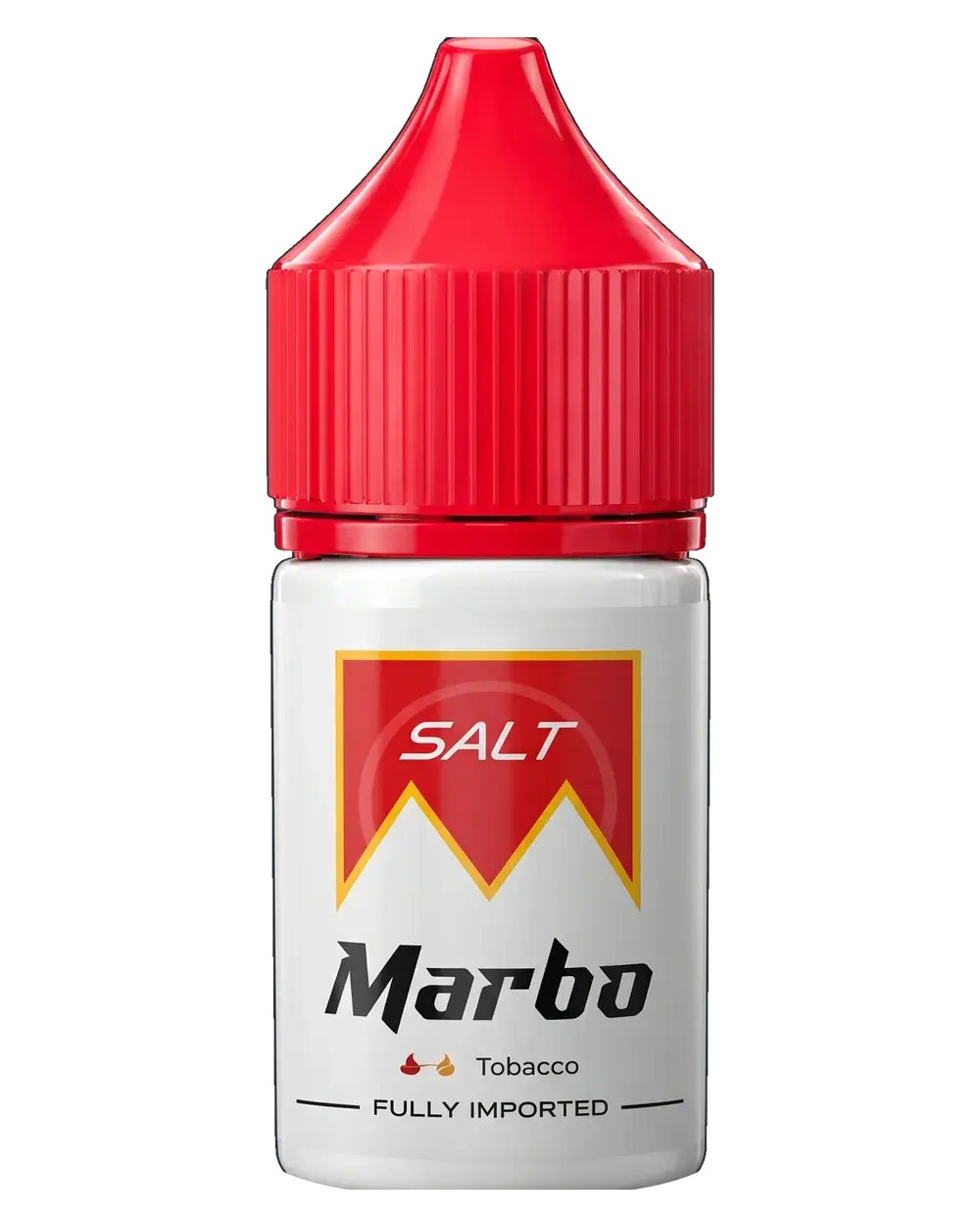 Marbo Saltnic 30ml e-liquid bottle, Tobacco, studio photo