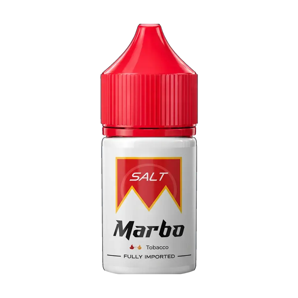 Marbo Saltnic 30ml e-liquid bottle, Tobacco, studio photo