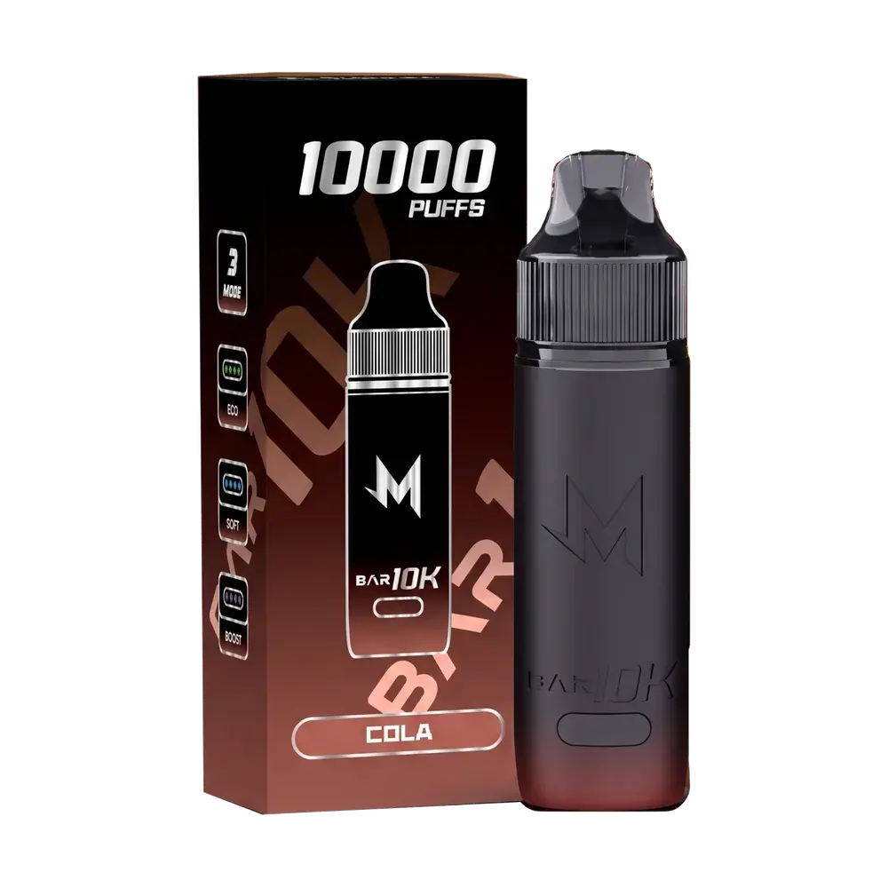 SALTHUB M Bar 10K, Cola — box and device