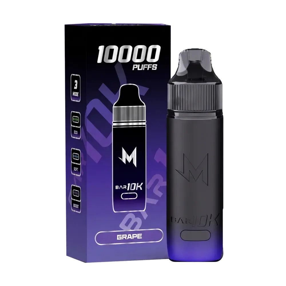SALTHUB M Bar 10K, Grape — box and device