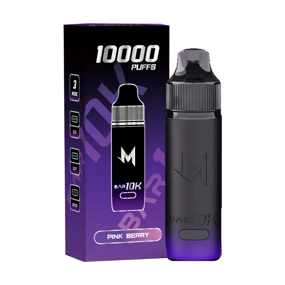 SALTHUB M Bar 10K, Pink Berry — box and device