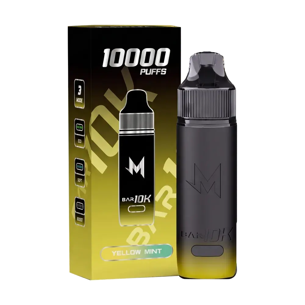 SALTHUB M Bar 10K, Yellow Mint — box and device