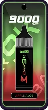 SALTHUB M Bar 9K, Apple Aloe — pack, from SALTHUB's flavour chart