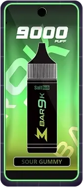 SALTHUB M Bar 9K, Sour Gummy — pack, from SALTHUB's flavour chart