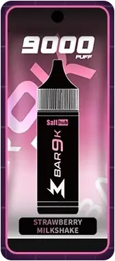 SALTHUB M Bar 9K, Strawberry Milkshake — pack, from SALTHUB's flavour chart