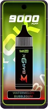 SALTHUB M Bar 9K, Watermelon Bubblegum — pack, from SALTHUB's flavour chart