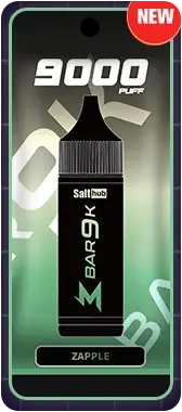 SALTHUB M Bar 9K, Zapple — pack, from SALTHUB's flavour chart