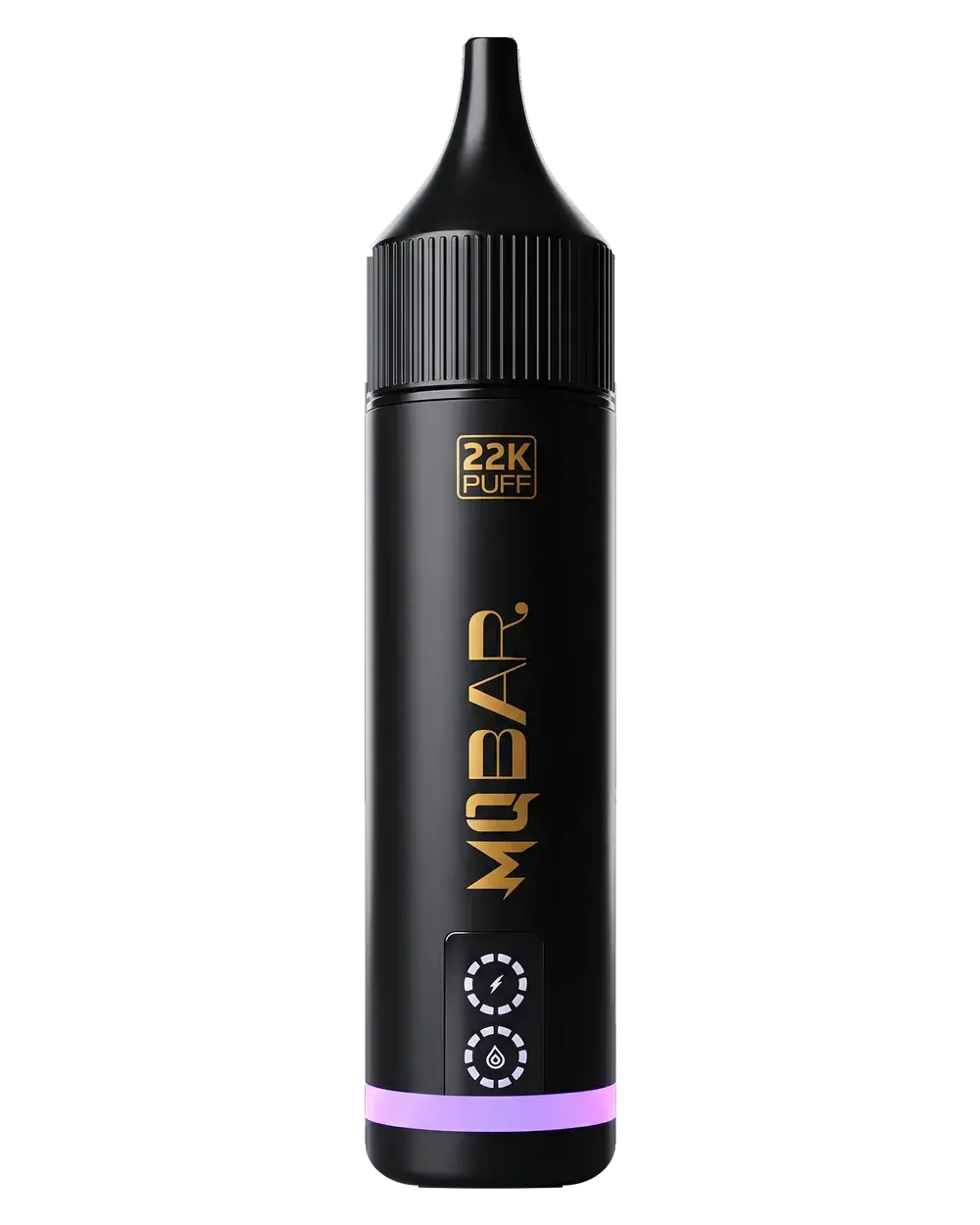 MQ Bar 22K disposable vape, studio photo