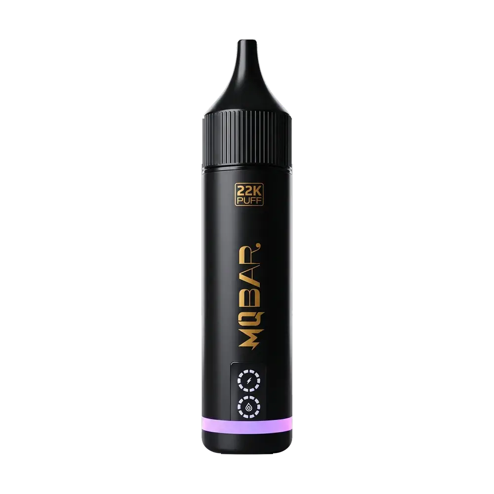 MQ Bar 22K Kyoho Grape disposable vape, studio photo