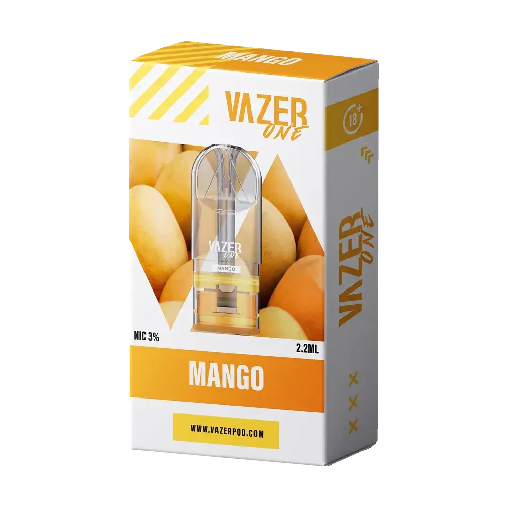 Vazer One pod box, Mango, studio photo