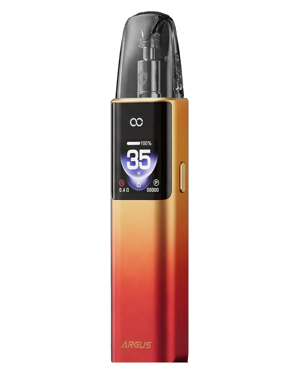 VOOPOO ARGUS G4, Orange colourway, studio photo