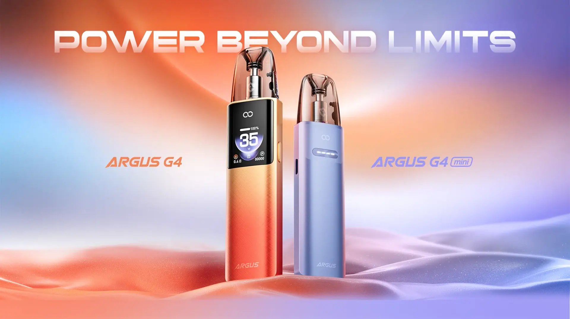 Official VOOPOO banner — the ARGUS G4 mini beside the ARGUS G4