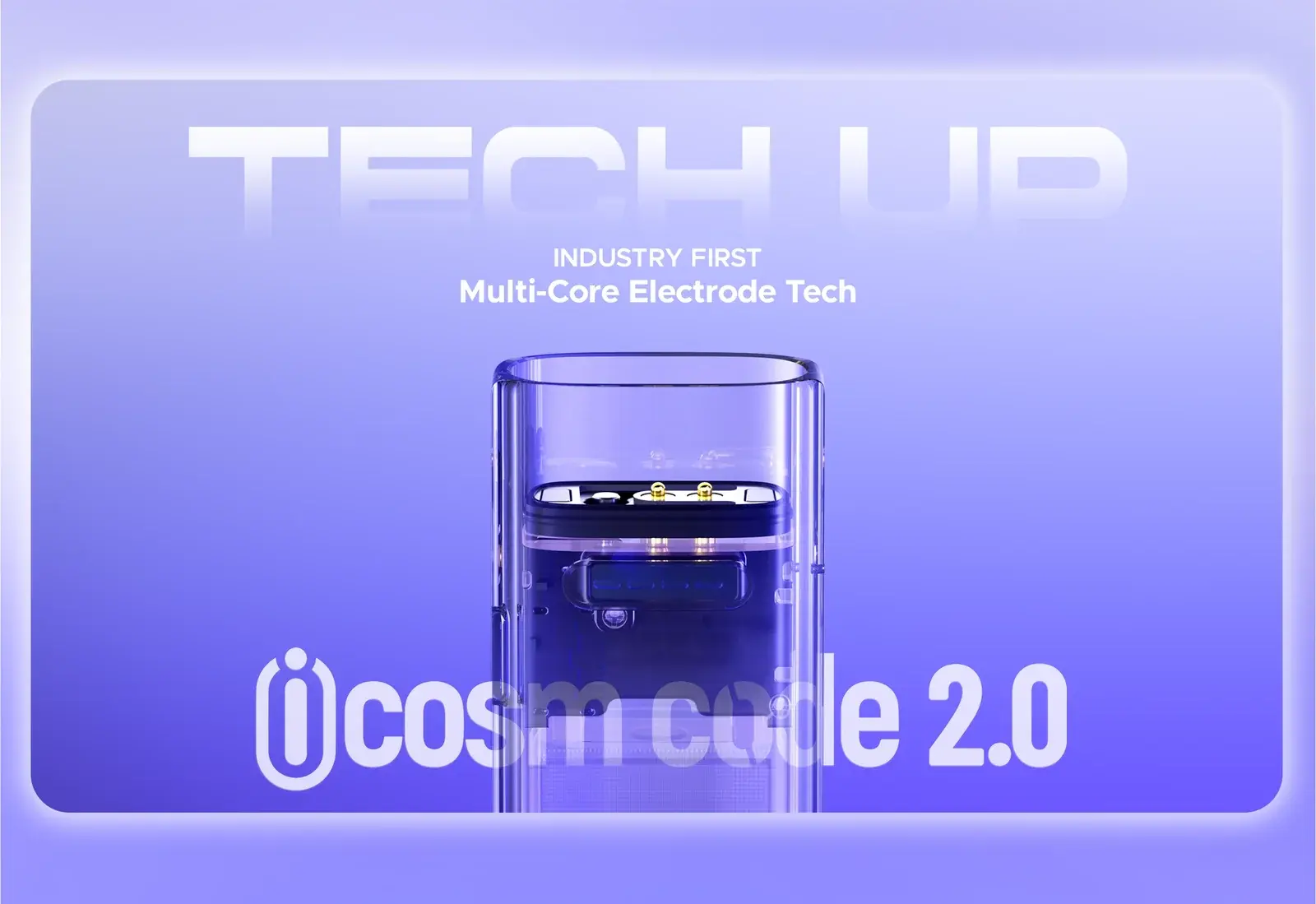 VOOPOO's ARGUS G4 mini poster — multi-core electrode tech and iCOSM CODE 2.0