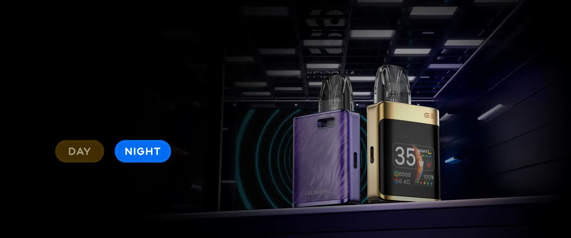 UWELL's Caliburn G3 Pro KOKO poster — night mode