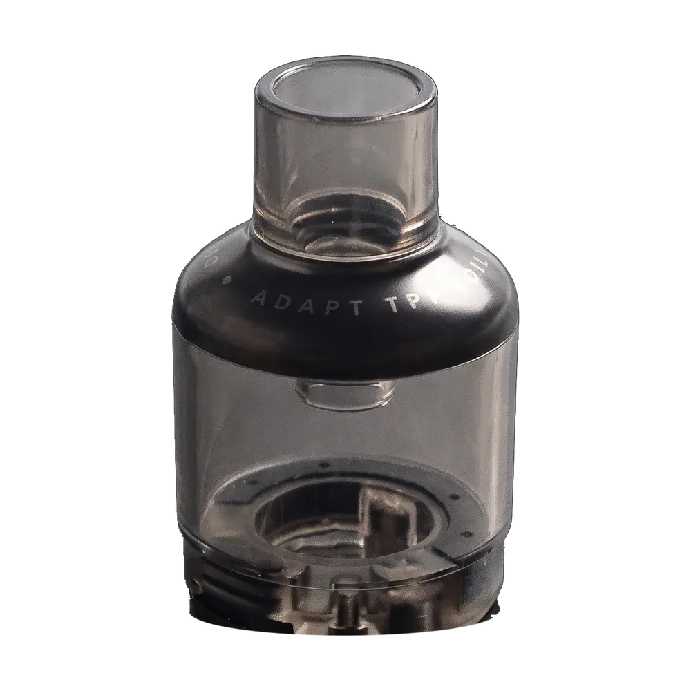 VOOPOO TPP Pod, black, 5.5 mL empty pod cartridge, studio photo