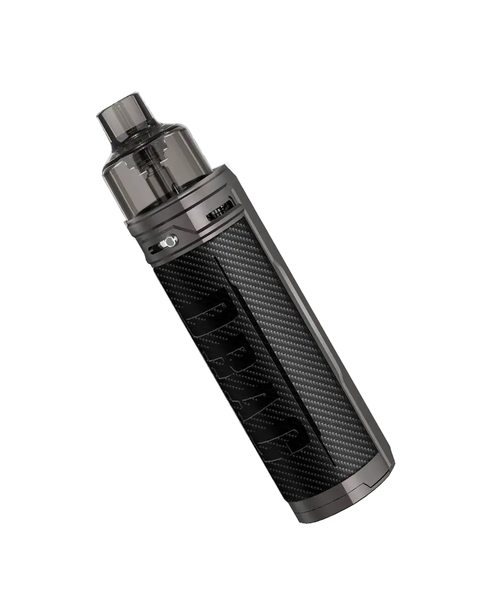 VOOPOO DRAG X, carbon-fibre panel, tilted