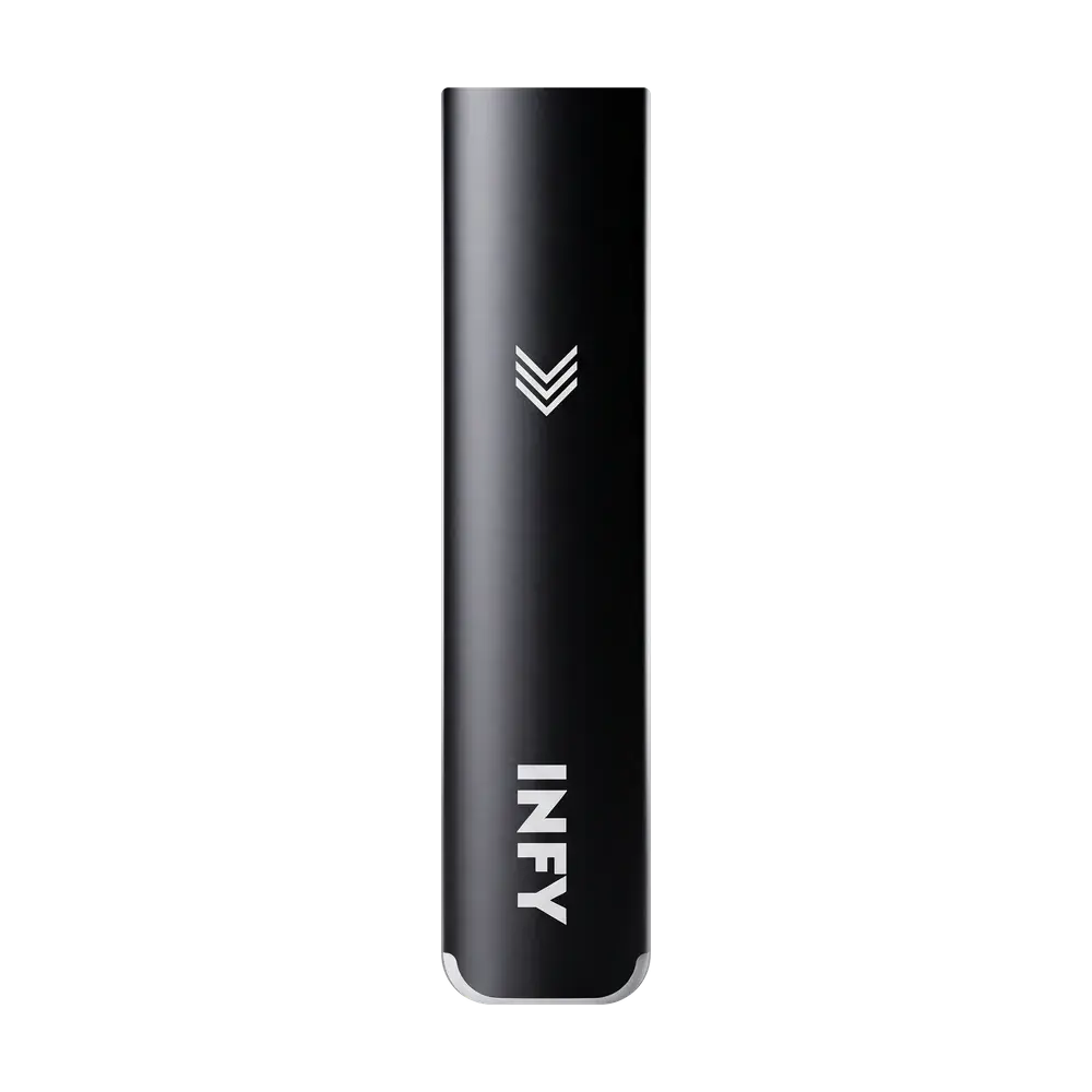 INFY POD device body, Premium Black, studio photo