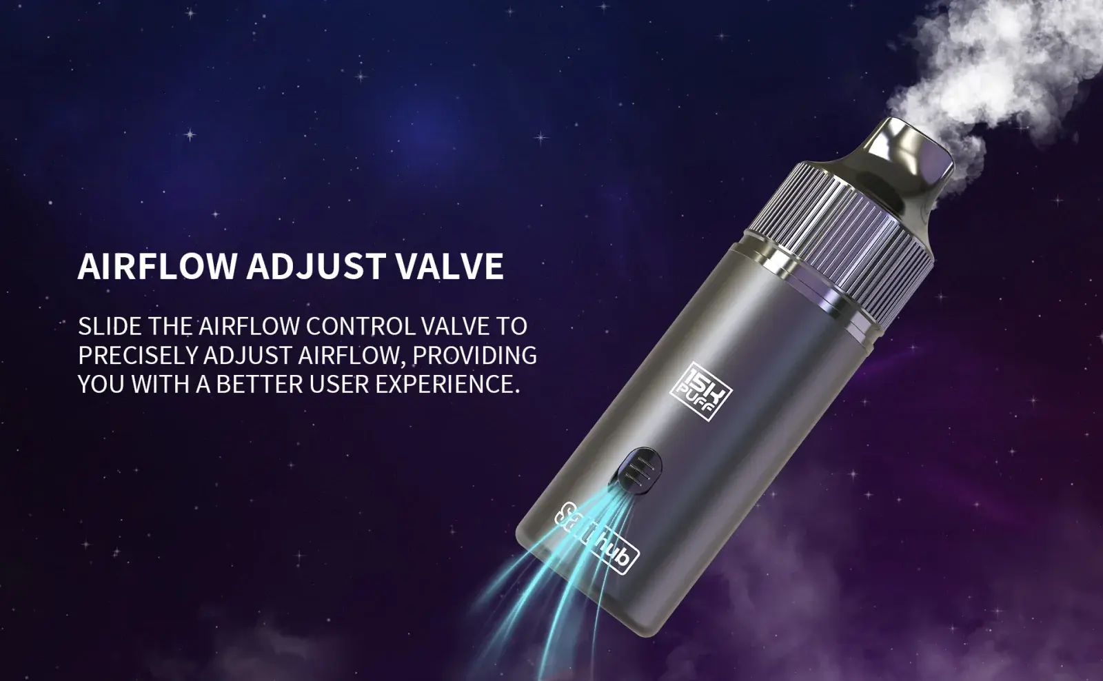SALTHUB's M Switch poster — airflow adjust valve