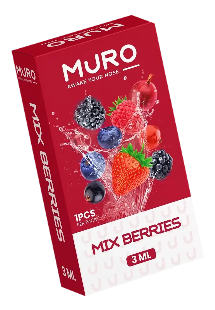 Muro 3ML, Mix Berries flavor box