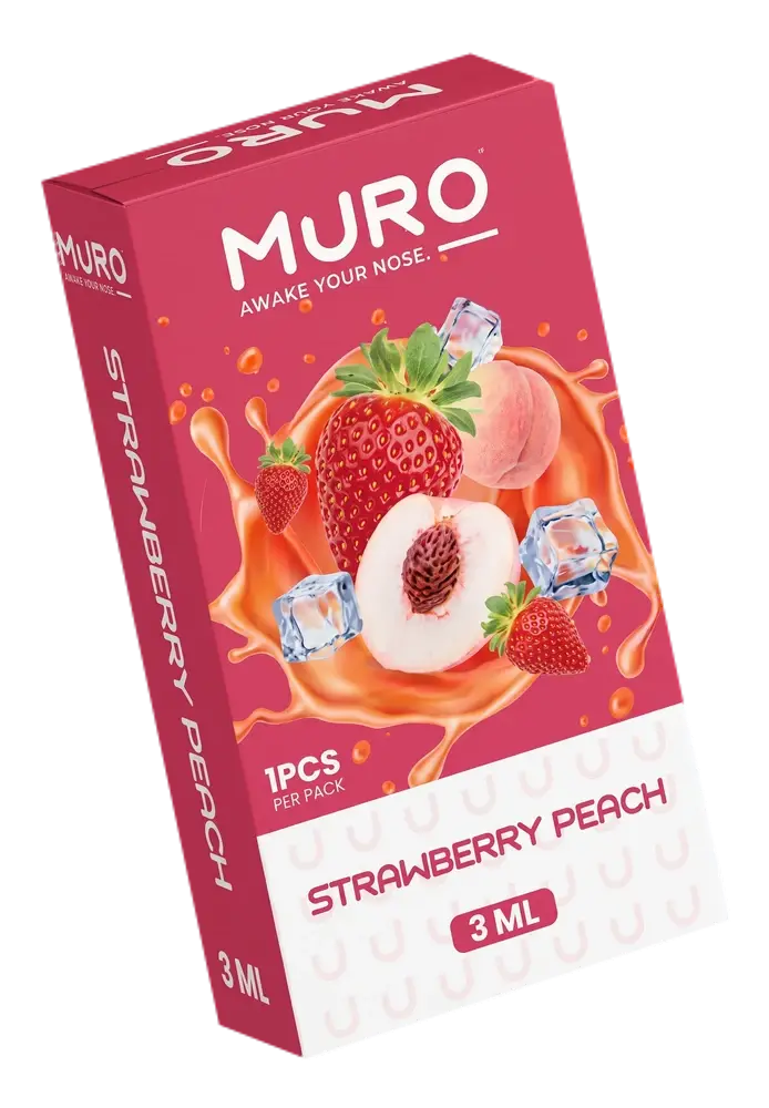 Muro 3ML, Strawberry Peach flavor box