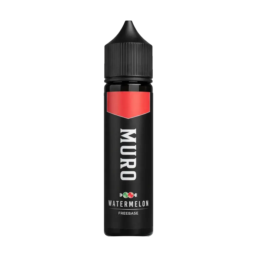 Muro Freebase e-liquid bottle, Watermelon, studio photo