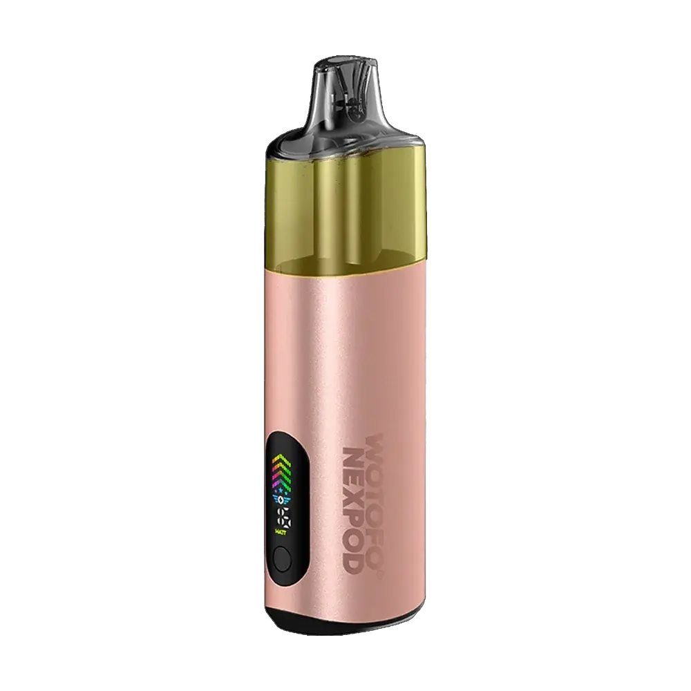WOTOFO nexPOD 15K Pro, Rose Gold, with a prefilled pod fitted