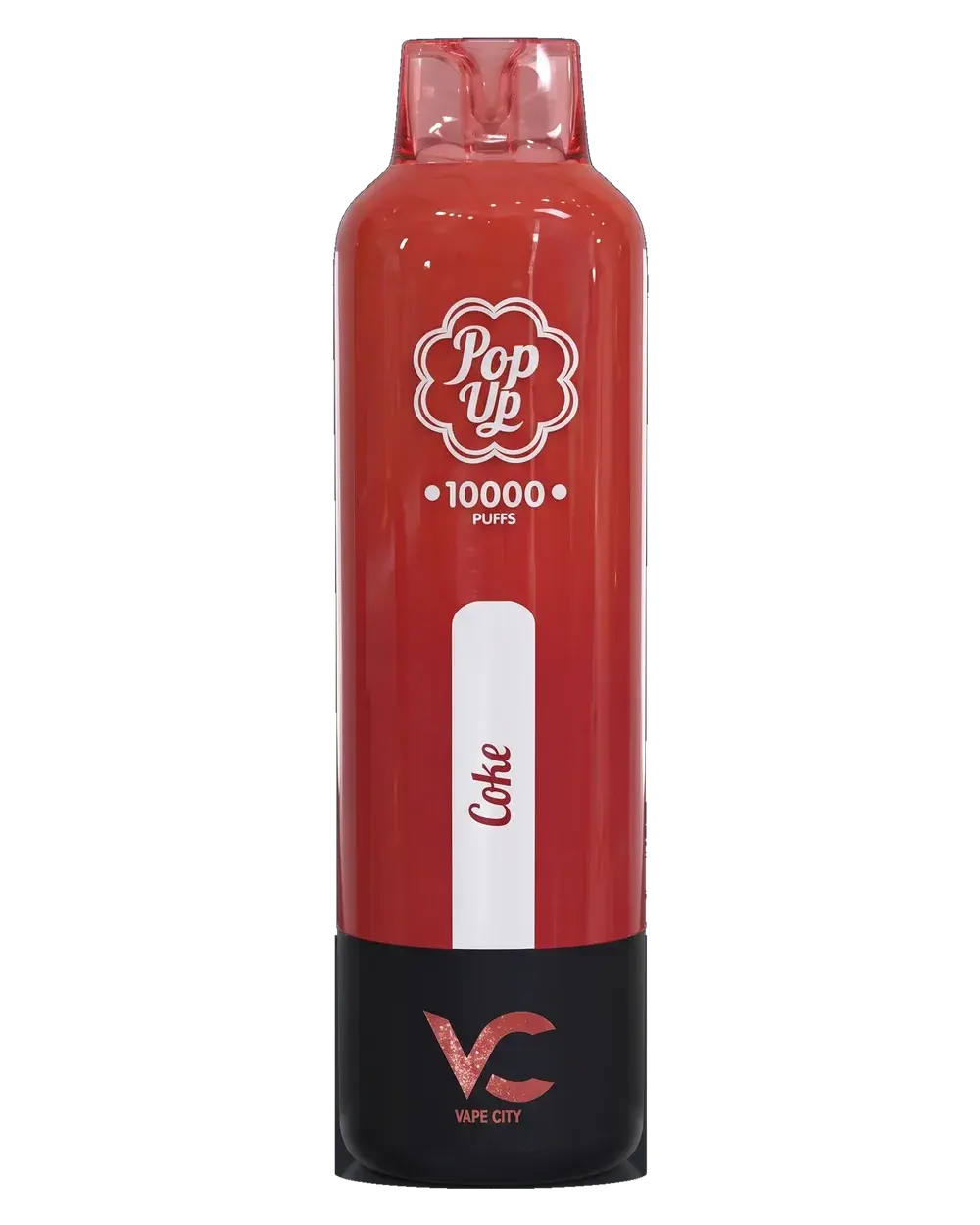 Pop Up 10K pod on its battery base, Coke, studio photo