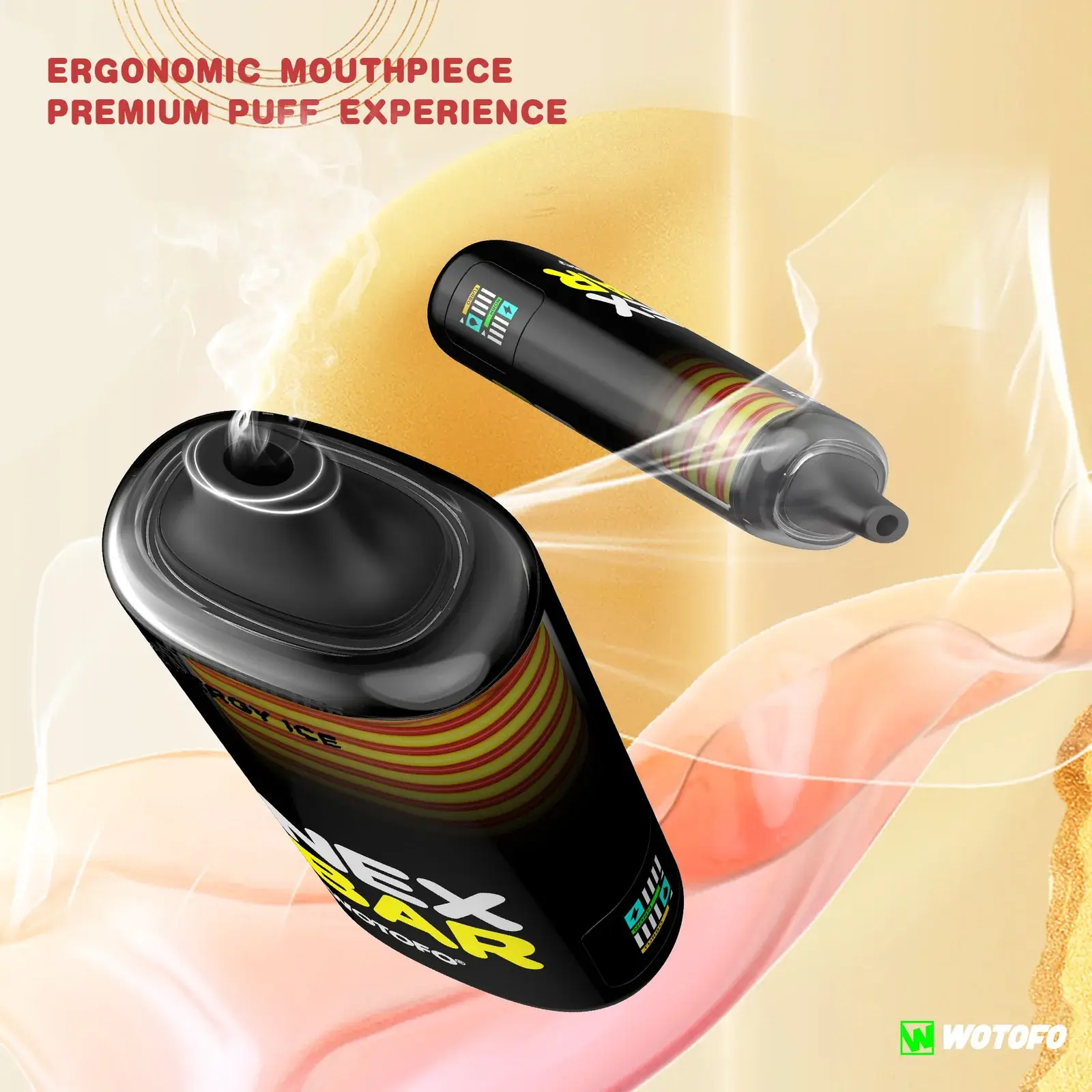 WOTOFO's nexBAR 18K picture — ergonomic mouthpiece