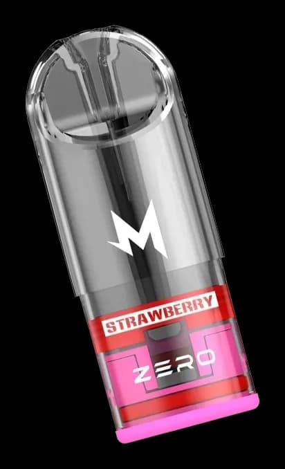 SALTHUB Zero Cartridge, smoke-clear cartridge with Strawberry Zero label, isolated product shot